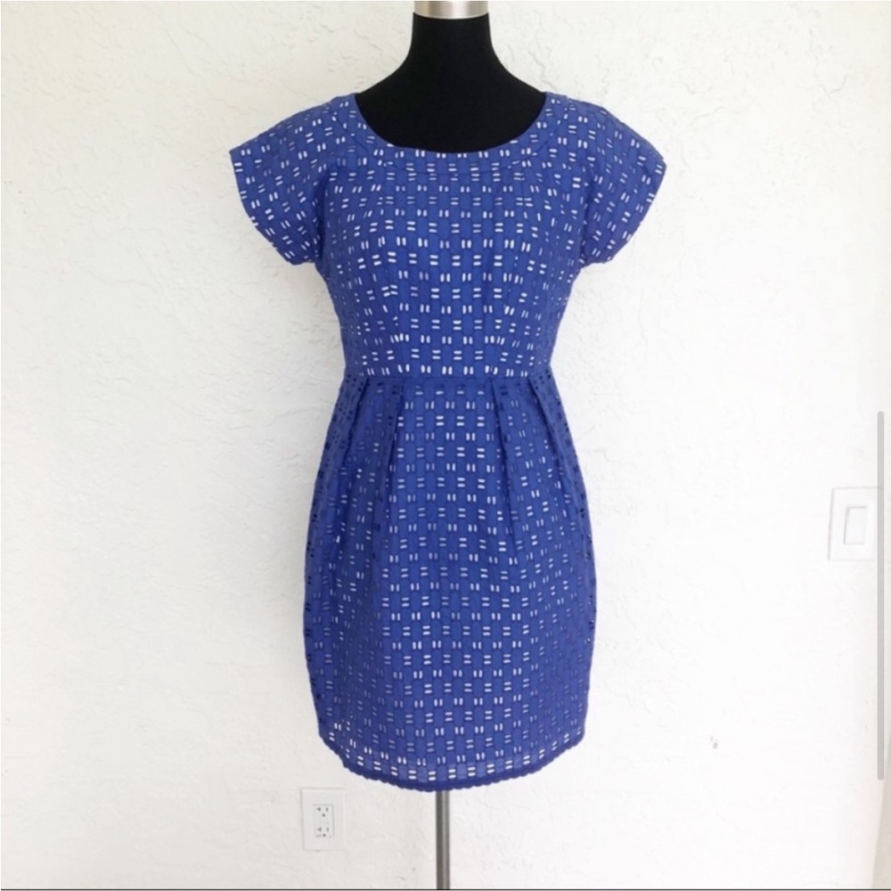 Shoshanna Easter Dress with Cap Sleeve and Eyelet